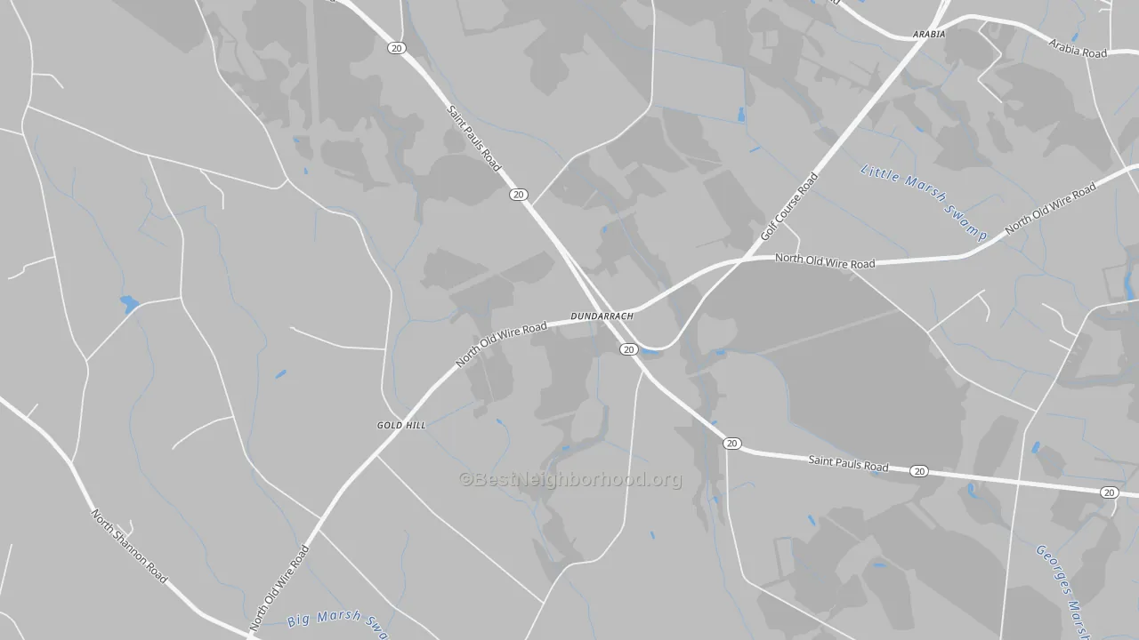Transit Grade map of Dundarrach, NC
