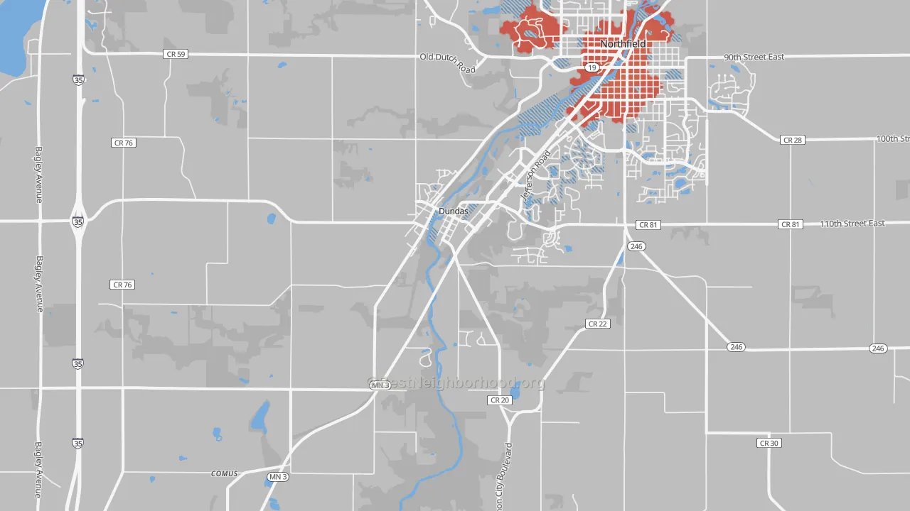 Transit Grade map of Dundas, MN