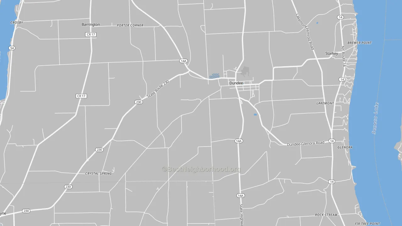 Transit Grade map of Dundee, NY