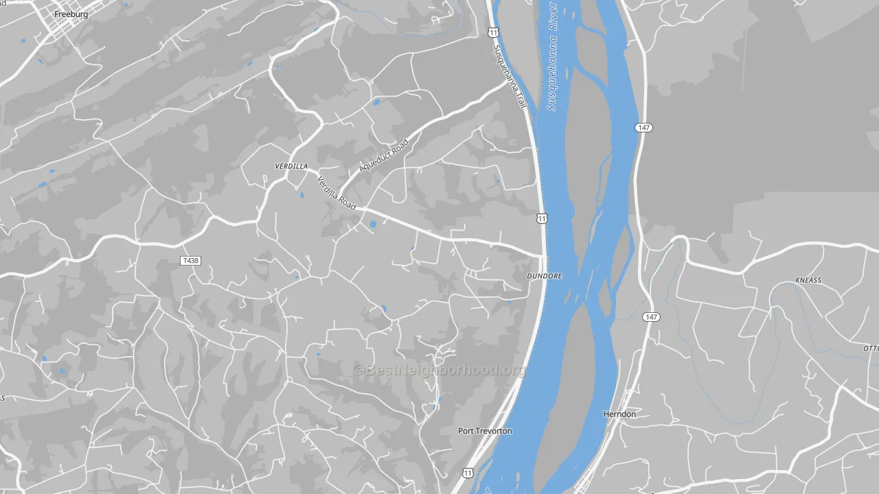 Transit Grade map of Dundore, PA