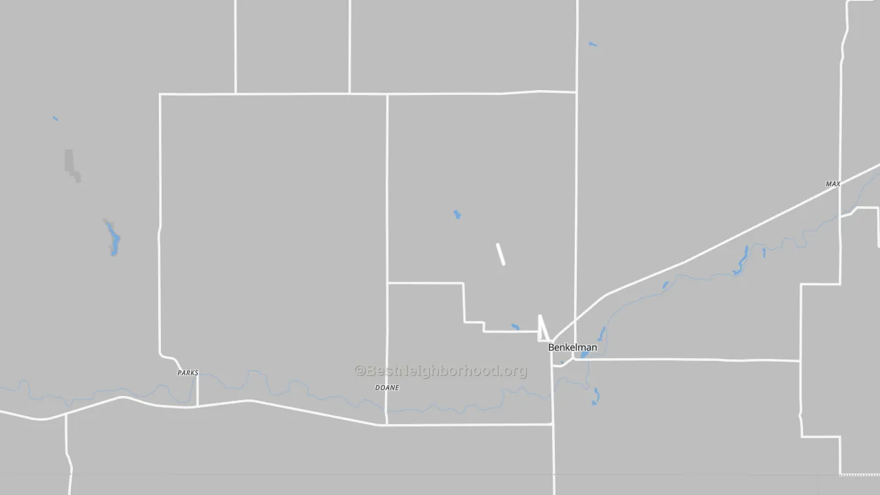 Transit Grade map of Dundy County, NE
