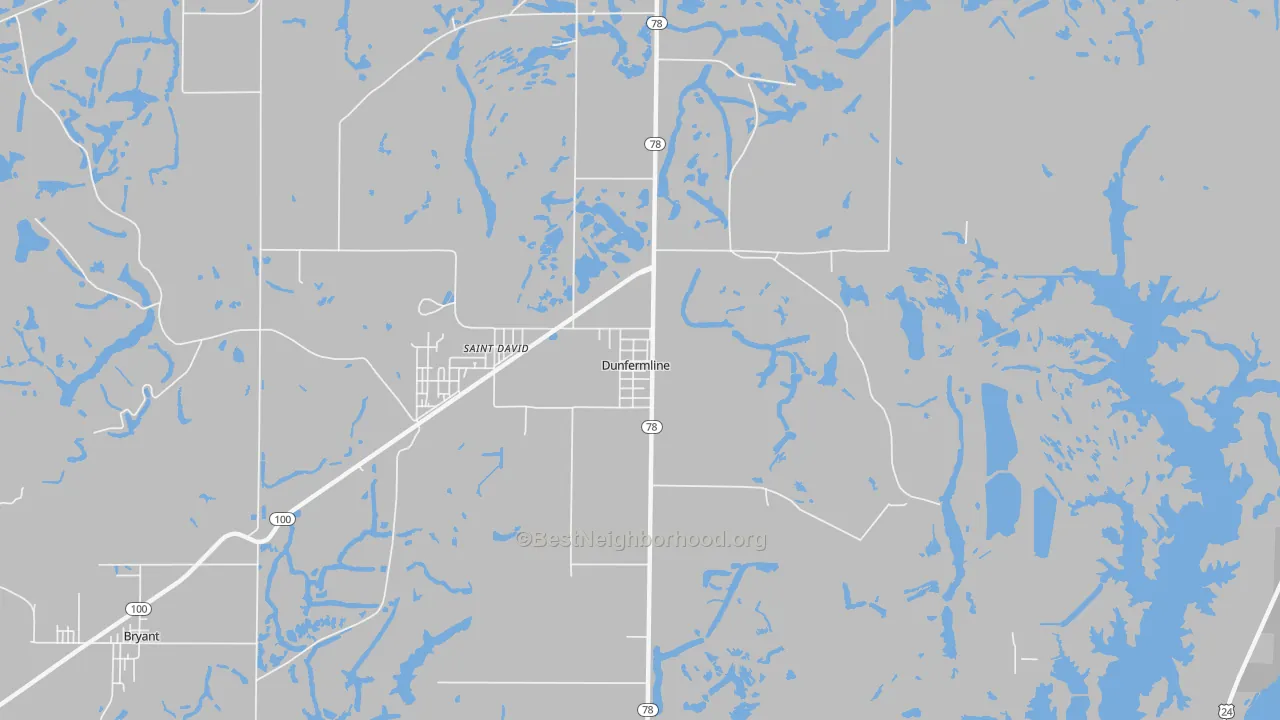 Transit Grade map of Dunfermline, IL