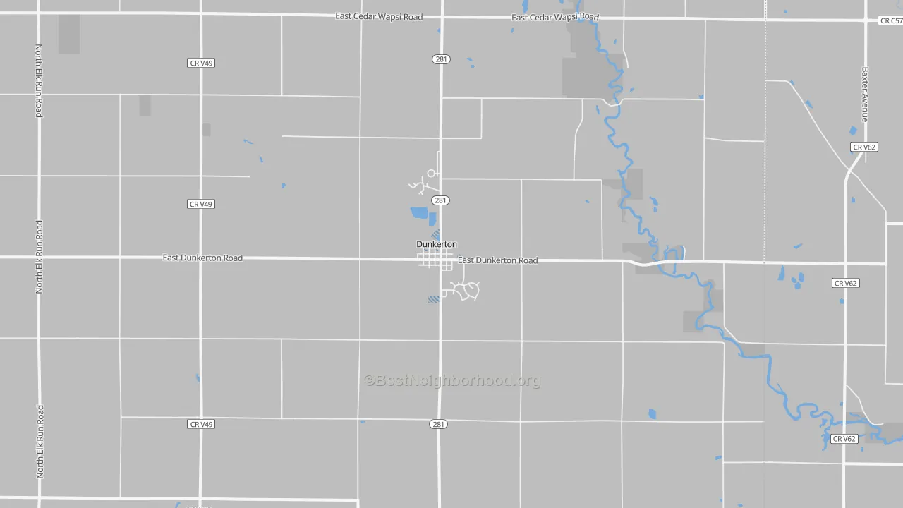 Transit Grade map of Dunkerton, IA