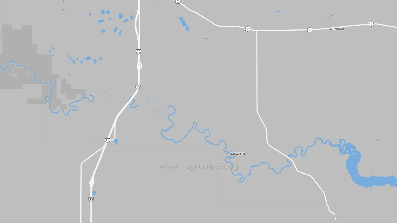 Transit Grade map of Dunkirk, MT