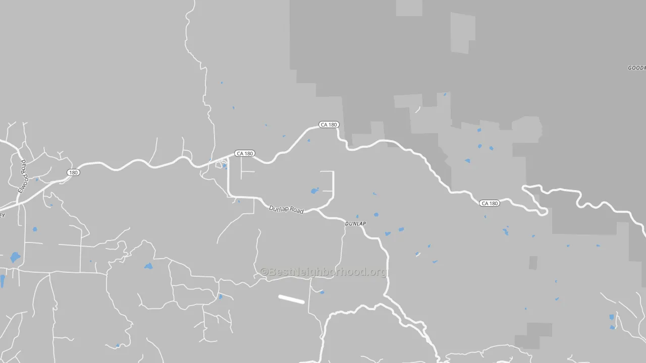 Transit Grade map of Dunlap, CA