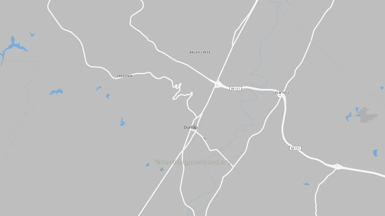 Transit Grade map of Dunlap, TN