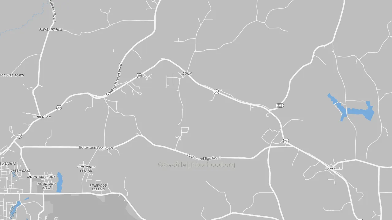 Transit Grade map of Dunn, AL
