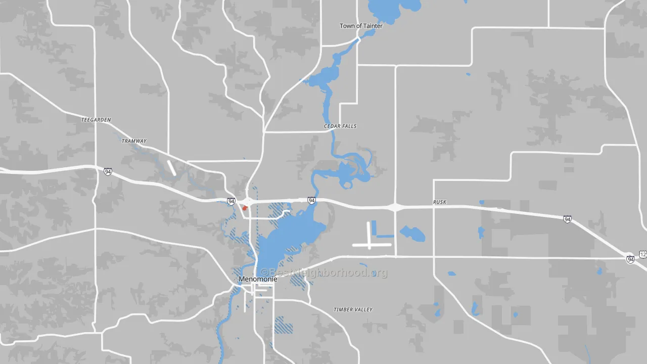 Transit Grade map of Dunn County, WI