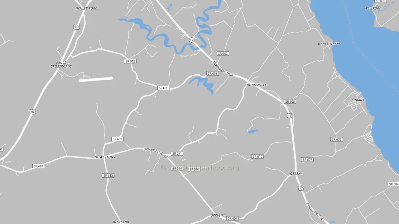 Transit Grade map of Dunnsville, VA
