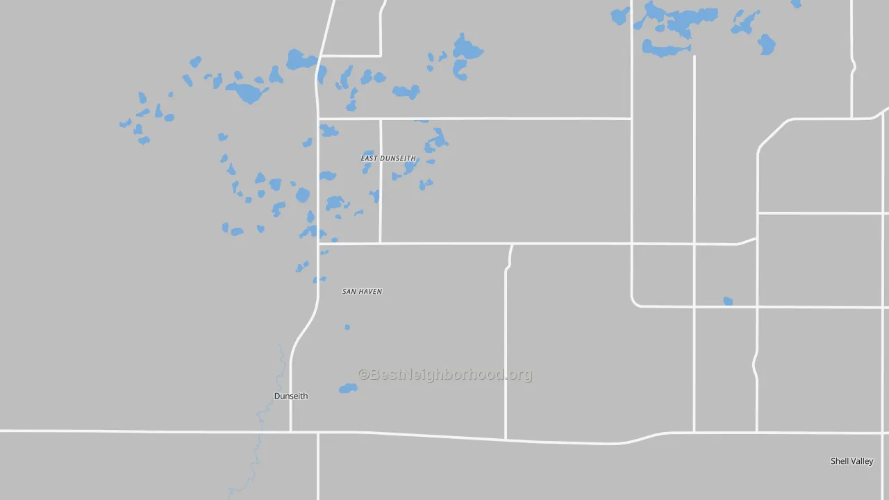 Transit Grade map of Dunseith, ND