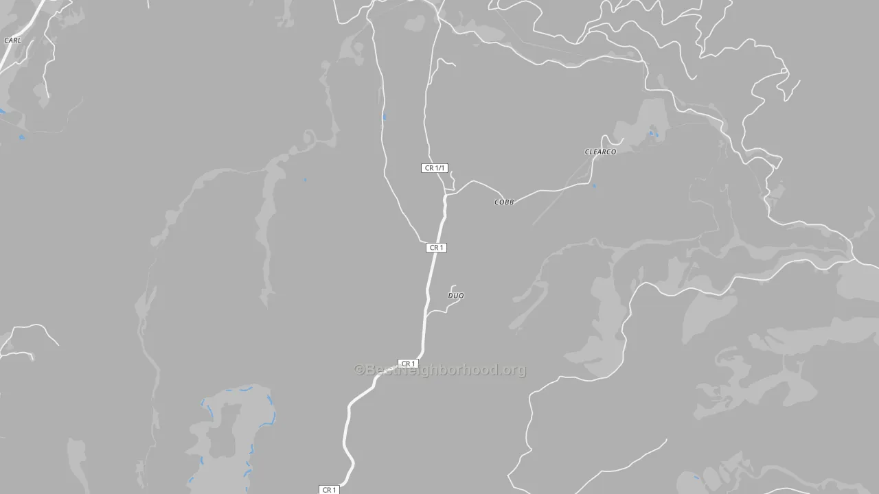 Transit Grade map of Duo, WV