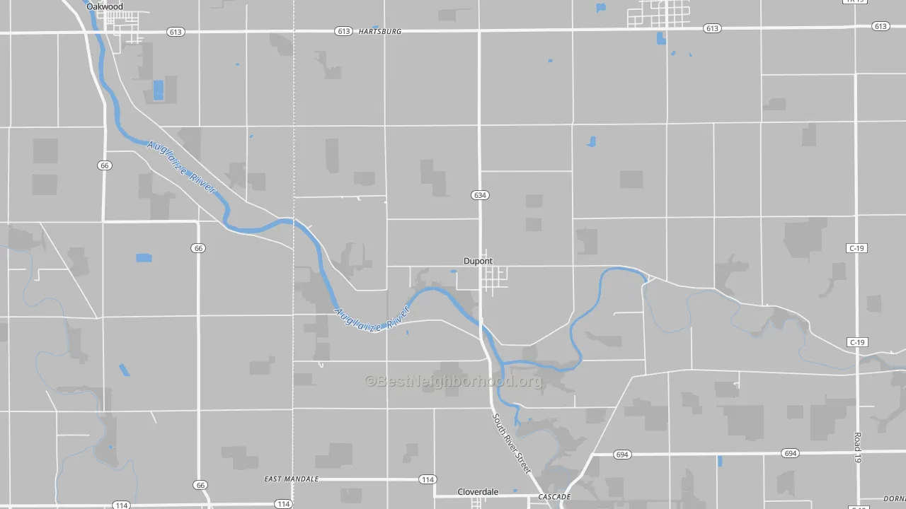 Transit Grade map of Dupont, OH