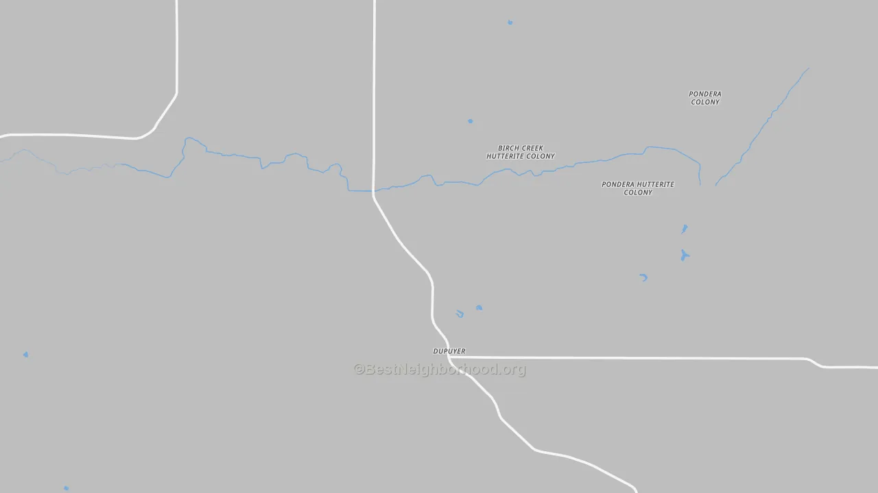 Transit Grade map of Dupuyer, MT