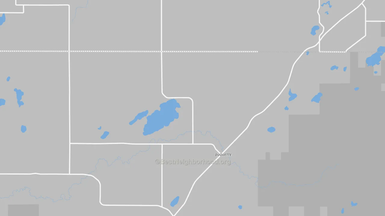 Transit Grade map of Duquette, MN