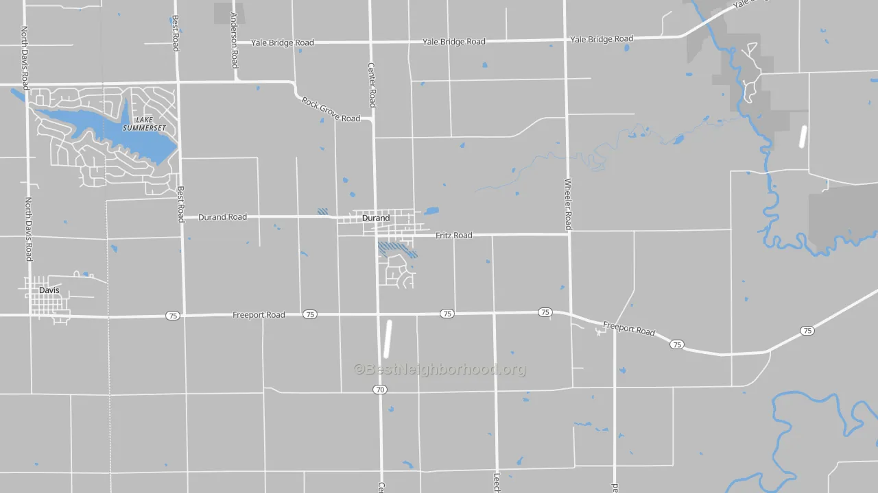 Transit Grade map of Durand, IL