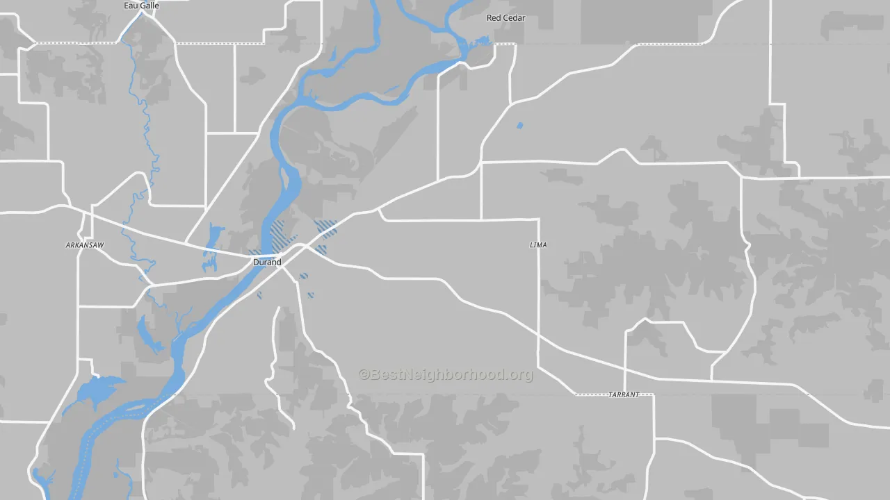 Transit Grade map of Durand, WI
