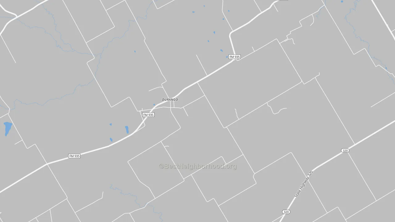 Transit Grade map of Durango, TX