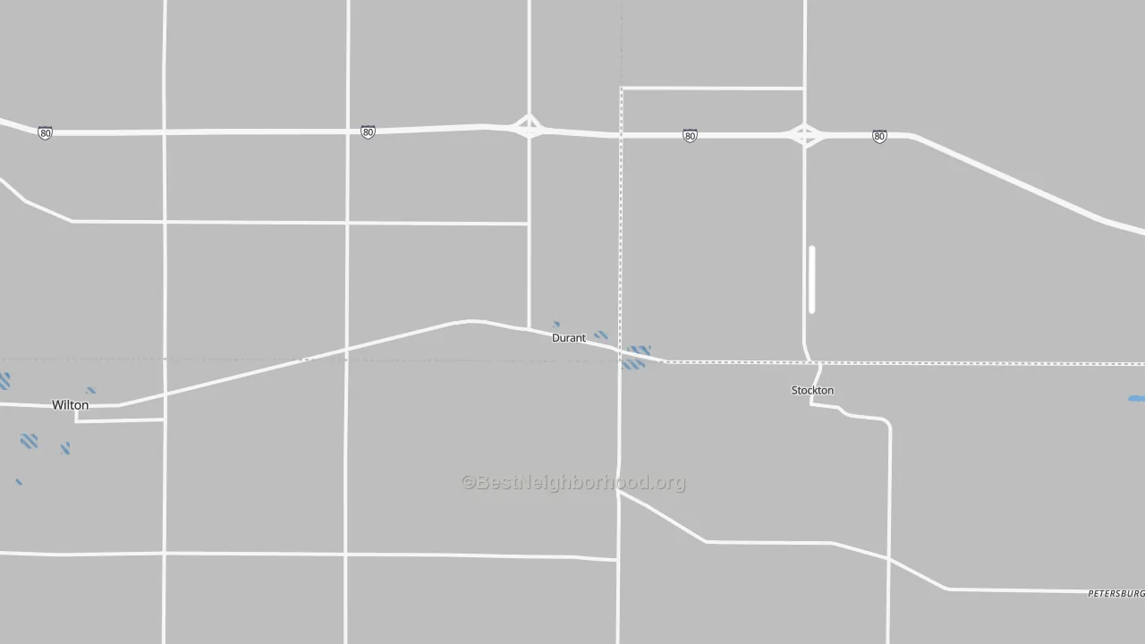 Transit Grade map of Durant, IA