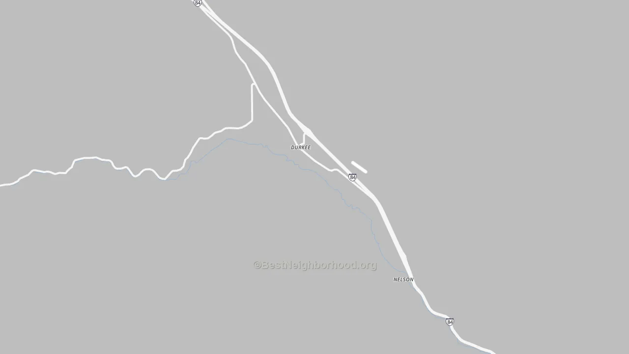 Transit Grade map of Durkee, OR