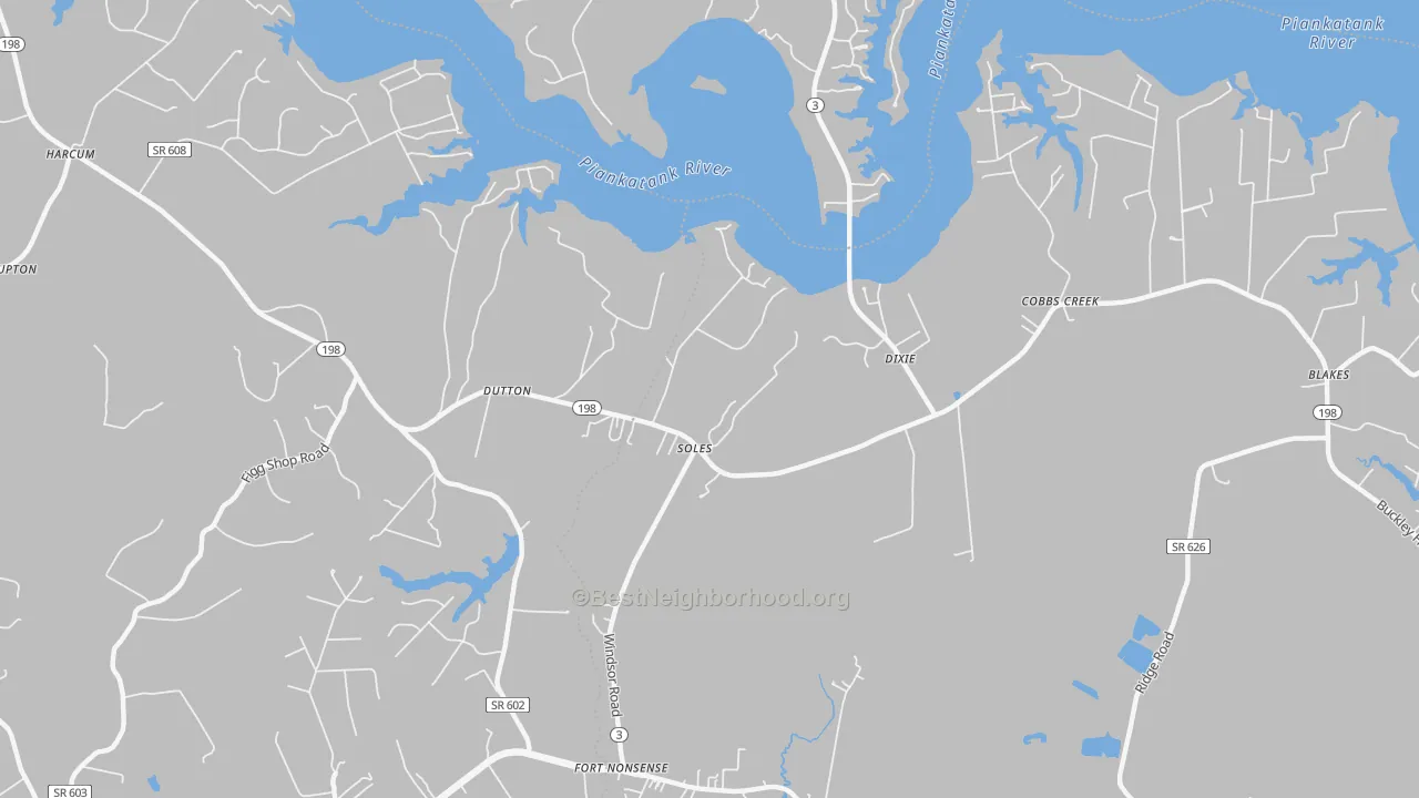 Transit Grade map of Dutton, VA