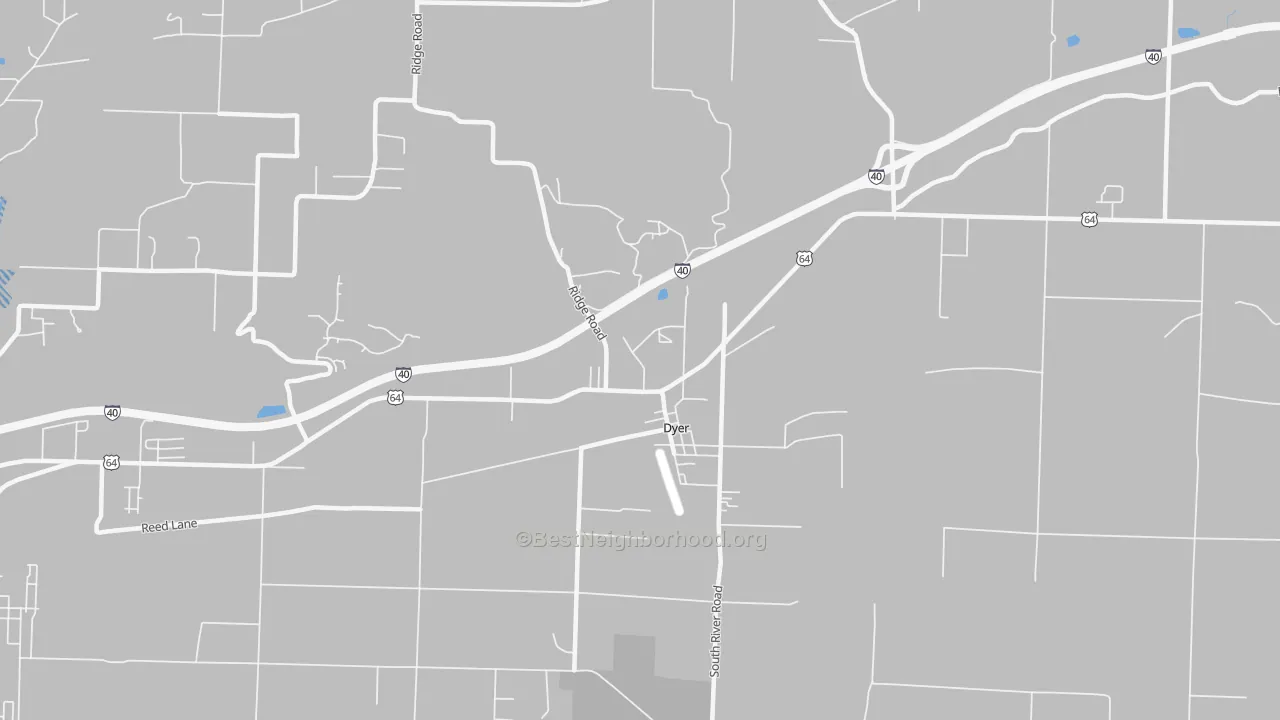 Transit Grade map of Dyer, AR