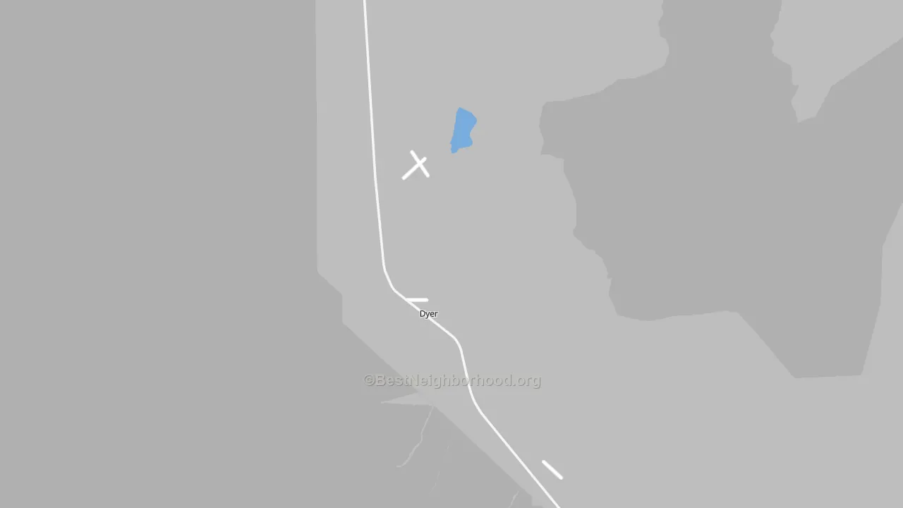 Transit Grade map of Dyer, NV