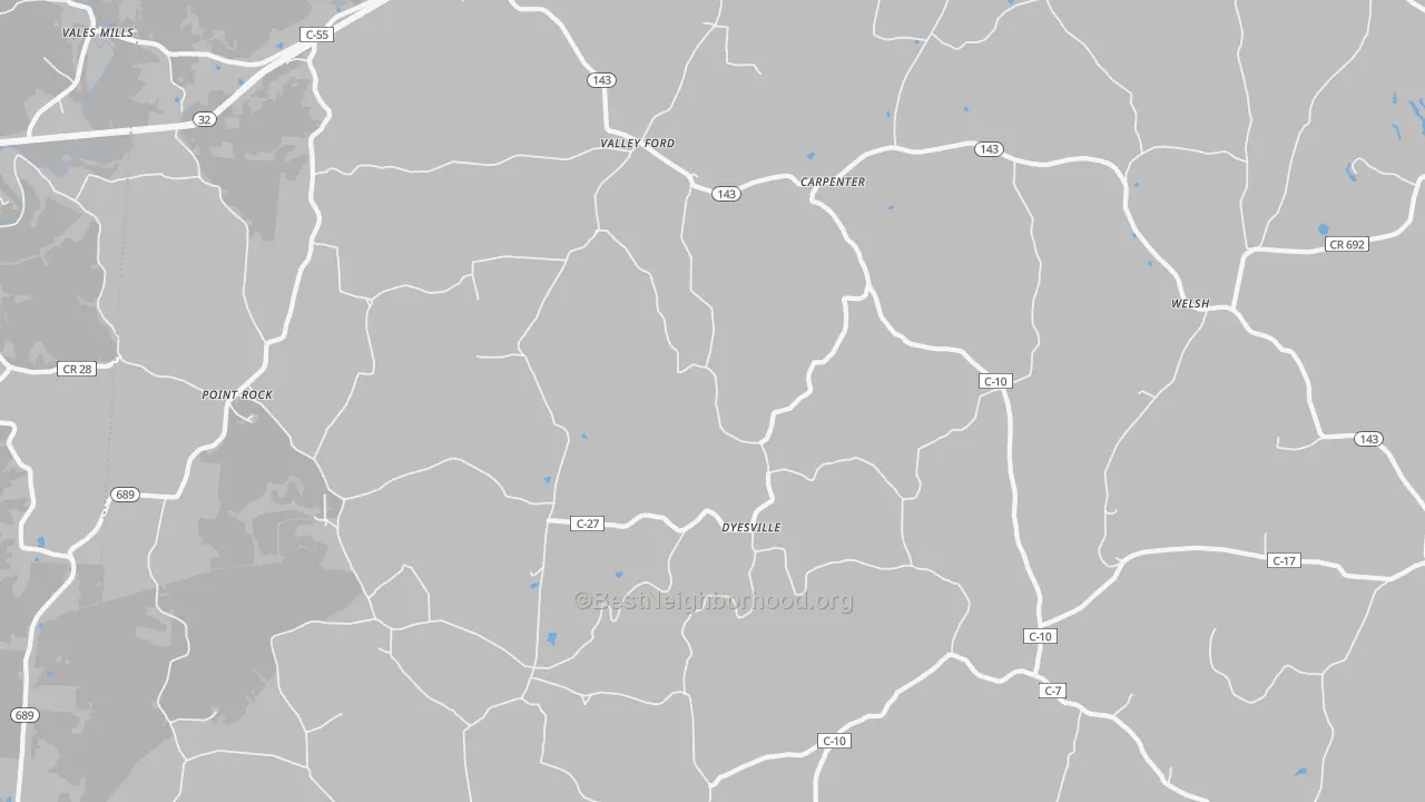 Transit Grade map of Dyesville, OH