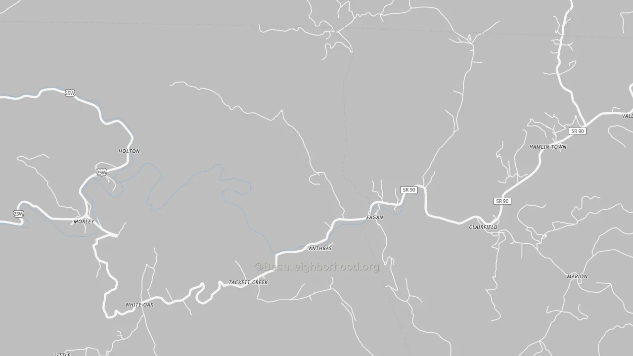 Transit Grade map of Eagan, TN