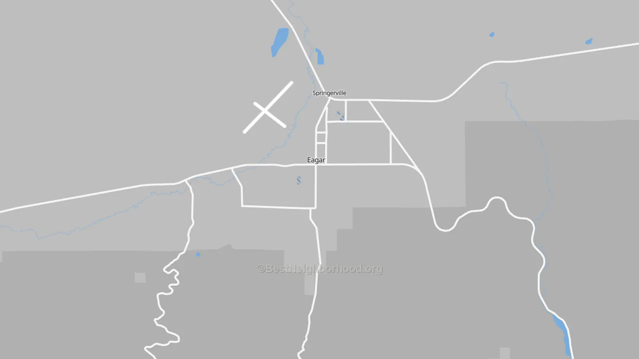 Transit Grade map of Eagar, AZ