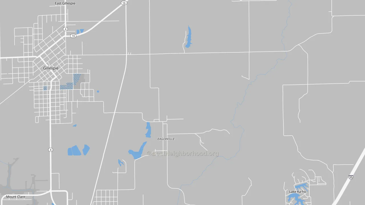 Transit Grade map of Eagarville, IL
