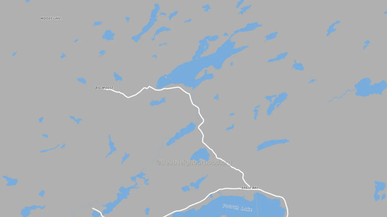 Transit Grade map of Eagle Bay, NY