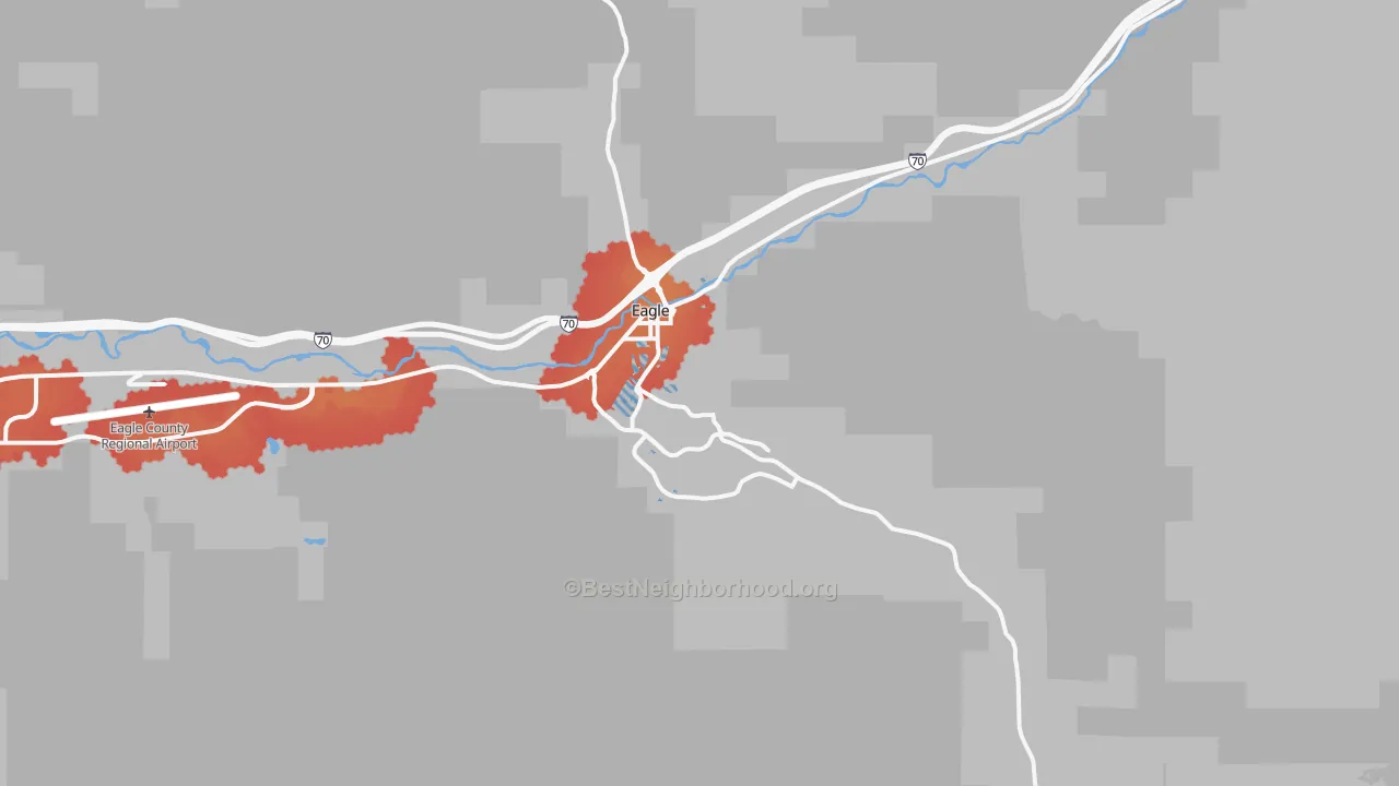 Transit Grade map of Eagle, CO