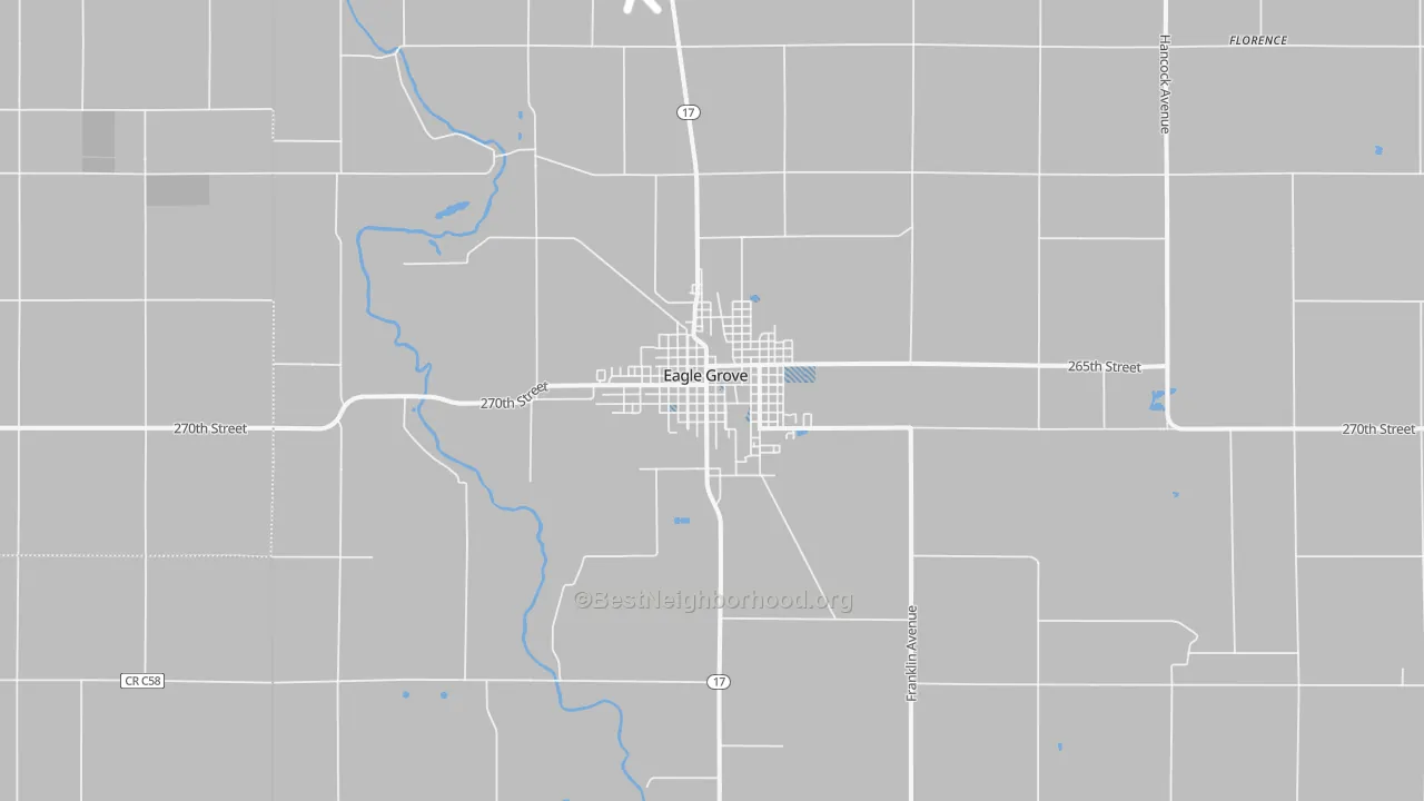 Transit Grade map of Eagle Grove, IA