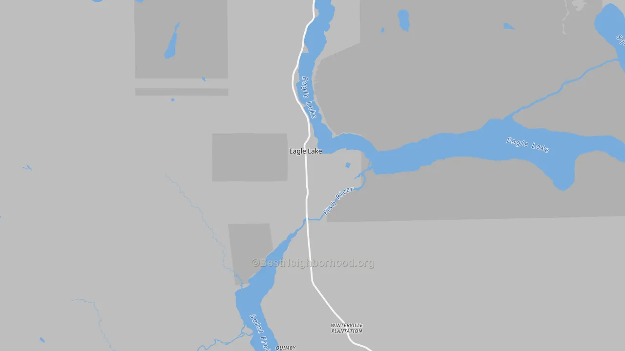 Transit Grade map of Eagle Lake, ME