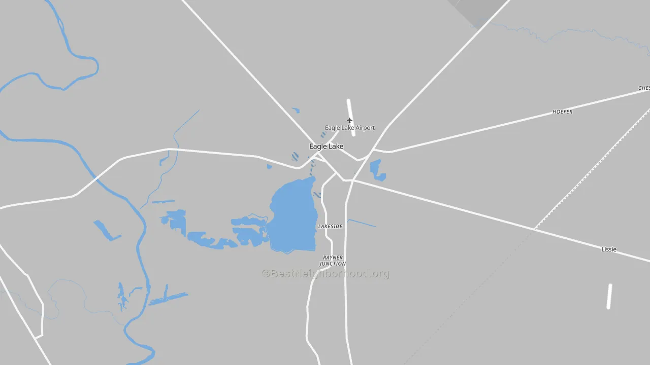 Transit Grade map of Eagle Lake, TX
