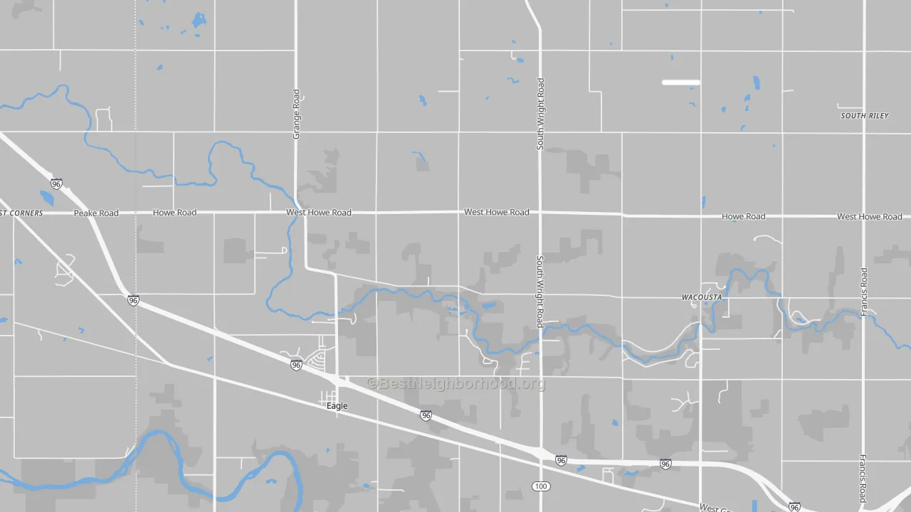 Transit Grade map of Eagle, MI