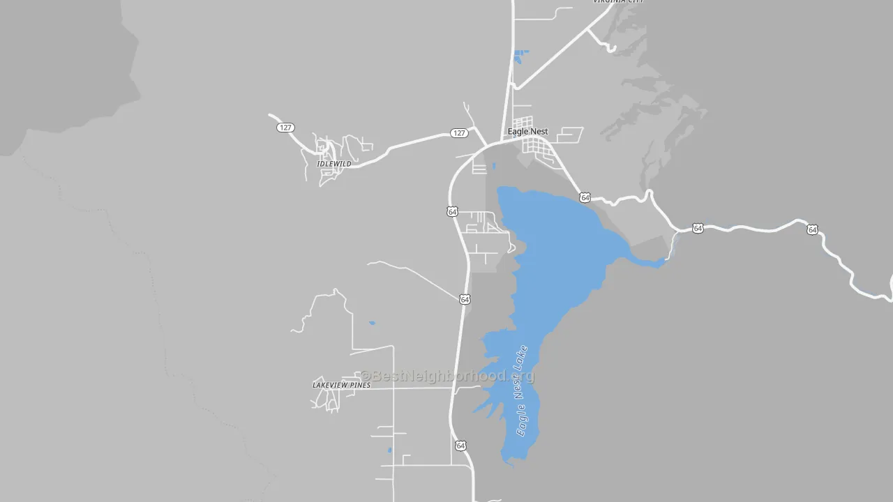 Transit Grade map of Eagle Nest, NM