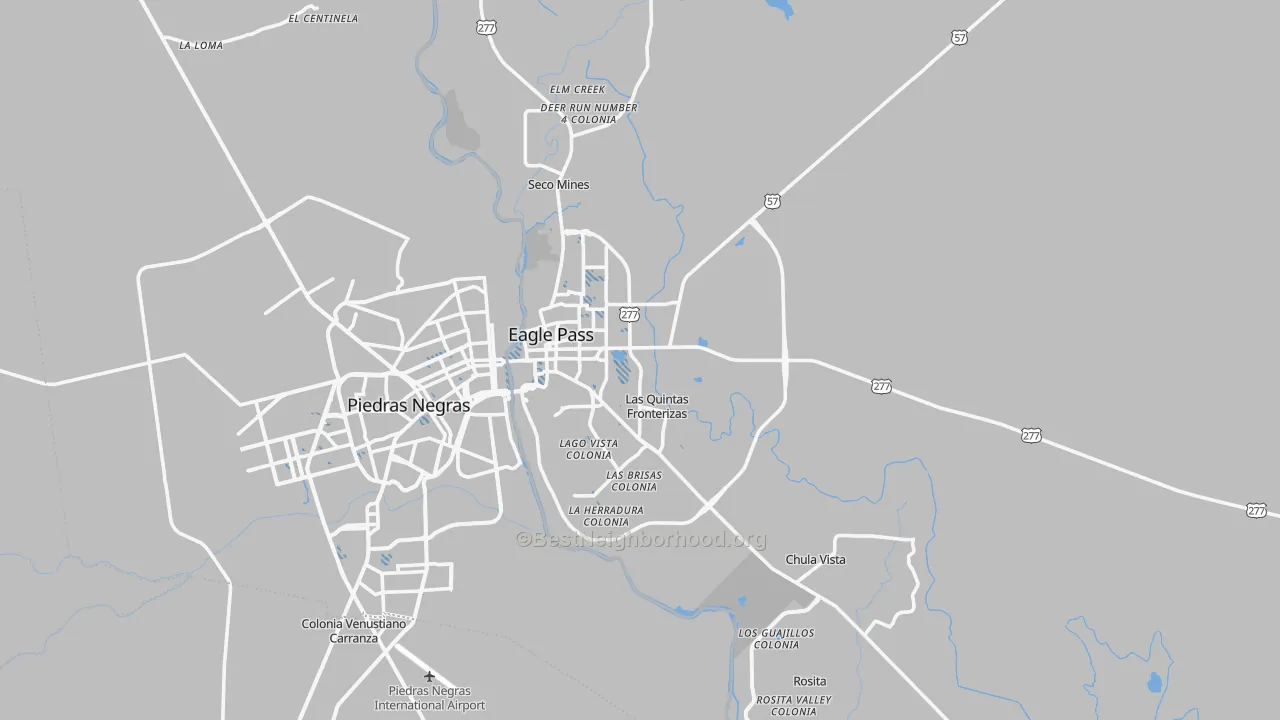 Transit Grade map of Eagle Pass, TX