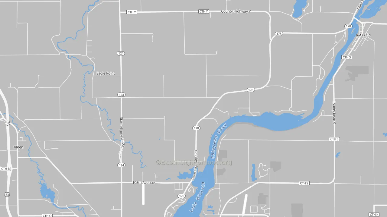 Transit Grade map of Eagle Point, WI