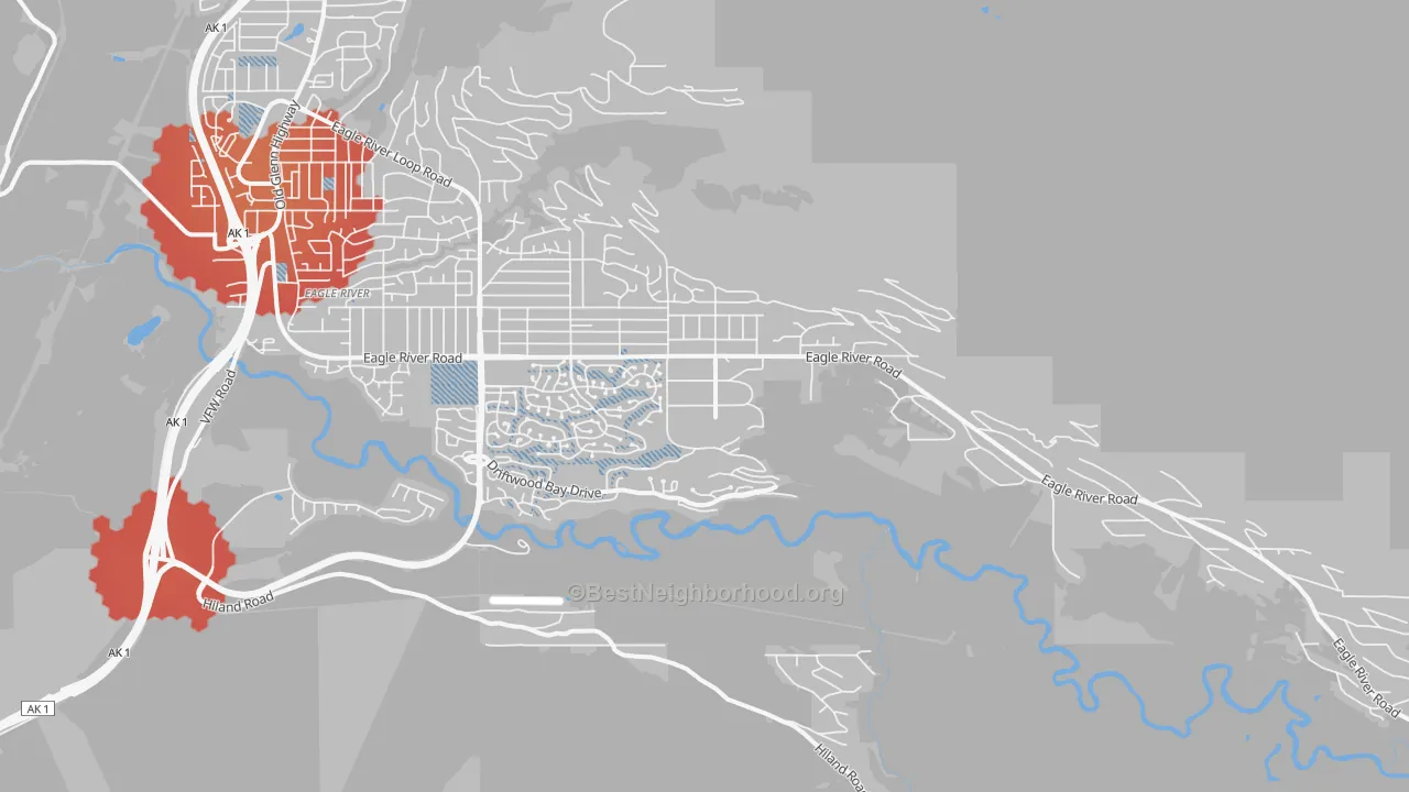 Transit Grade map of Eagle River Valley, Eagle River, AK