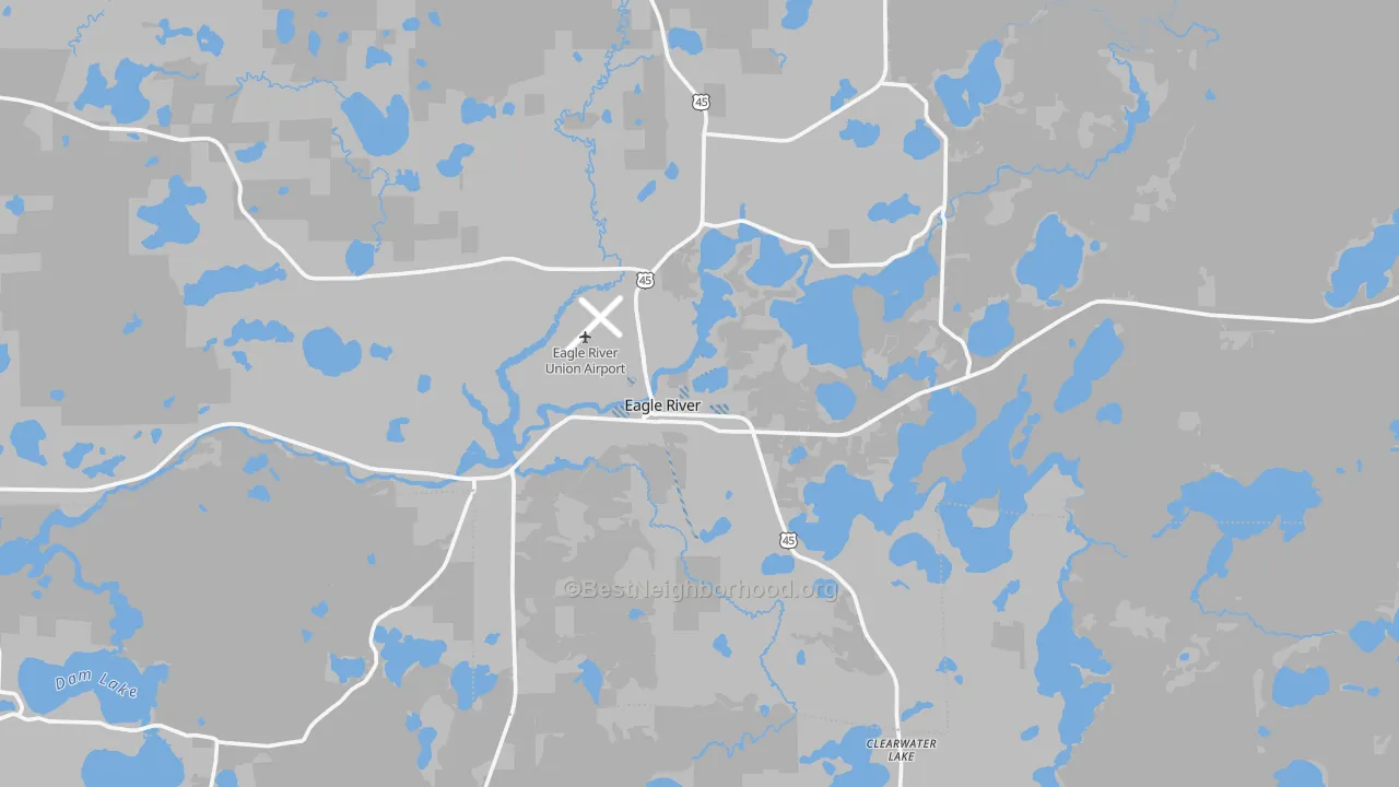 Transit Grade map of Eagle River, WI