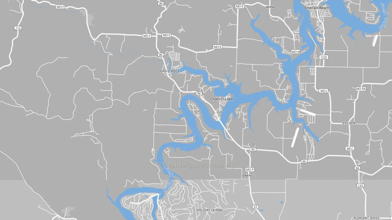 Transit Grade map of Eagle Rock, MO