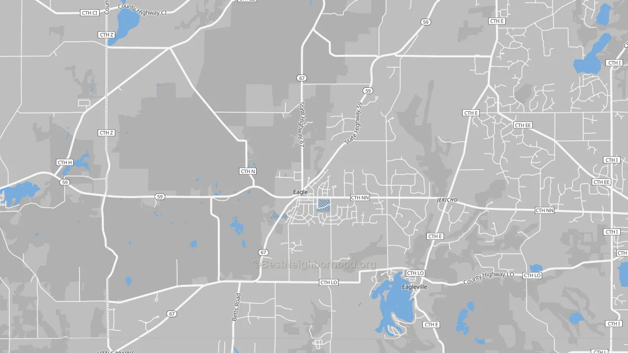 Transit Grade map of Eagle, WI
