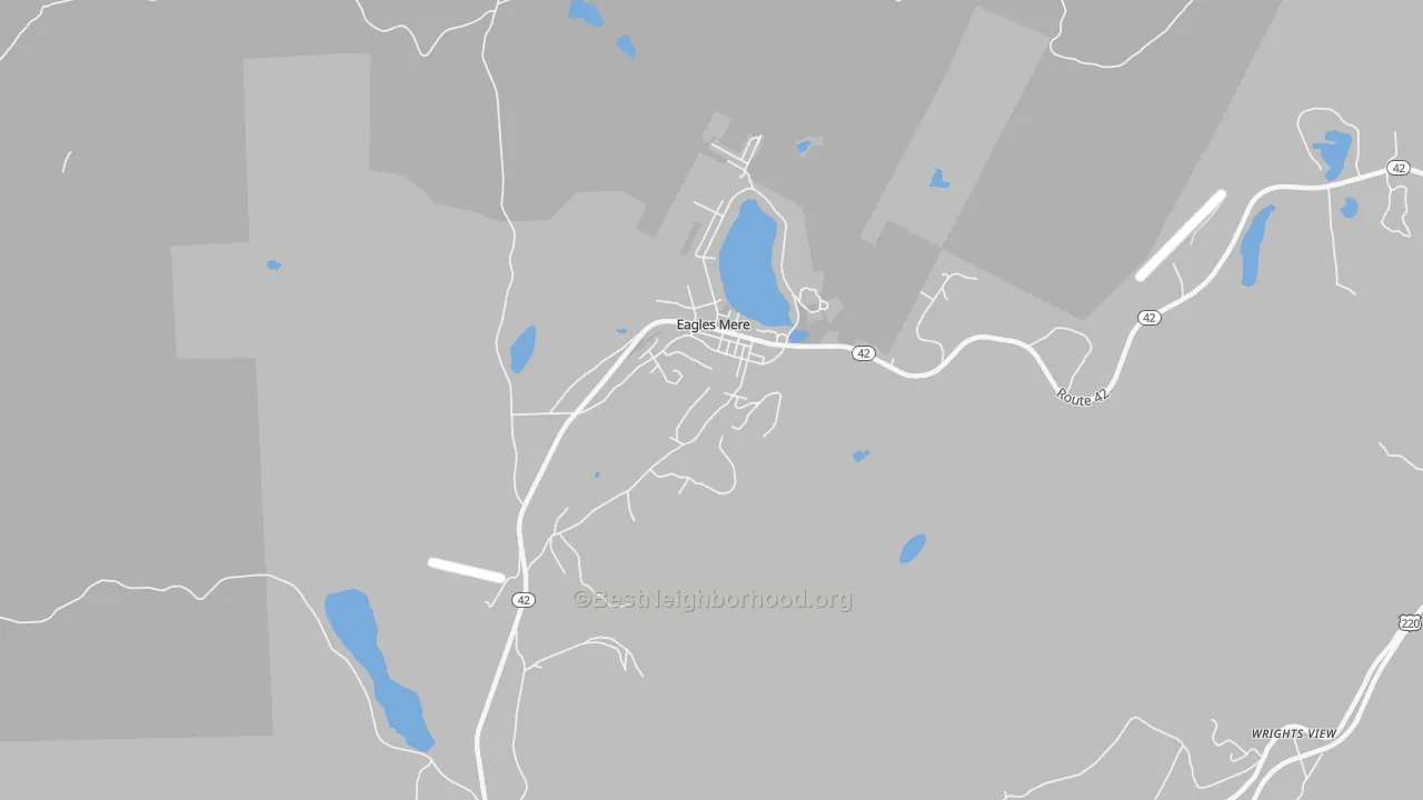 Transit Grade map of Eagles Mere, PA