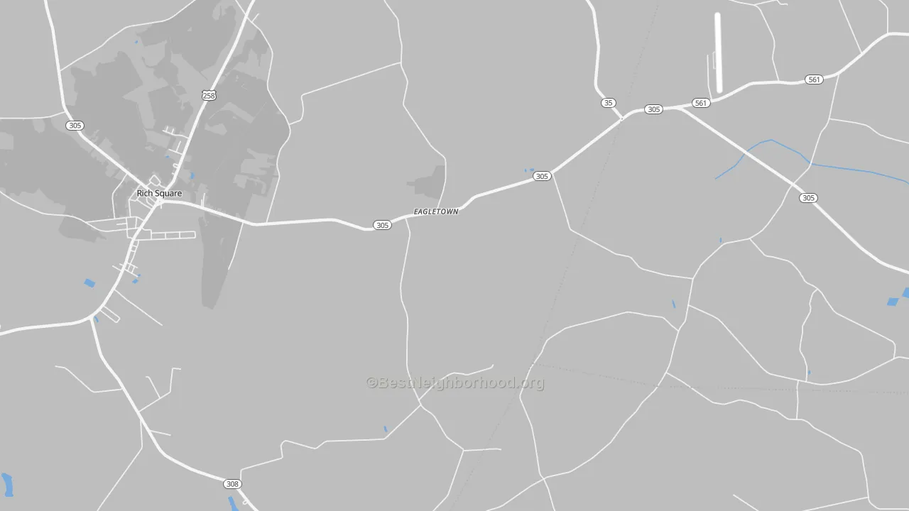 Transit Grade map of Eagletown, NC
