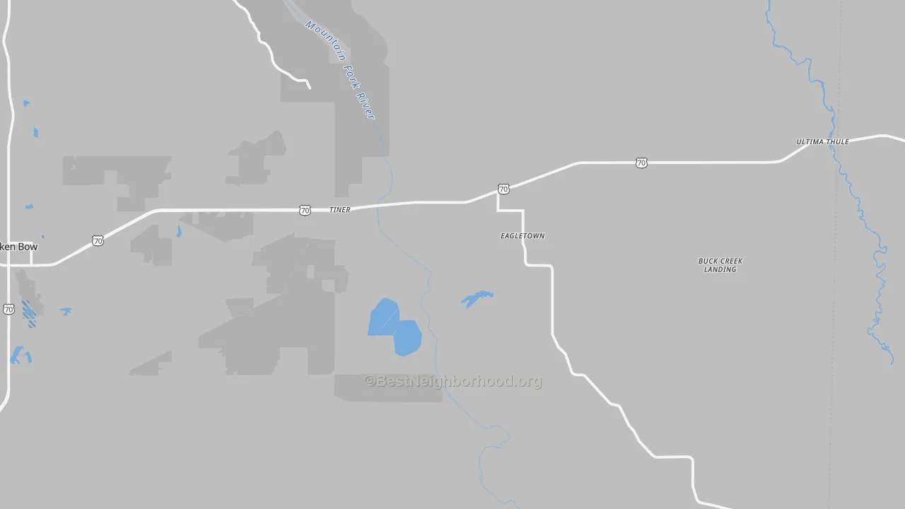 Transit Grade map of Eagletown, OK