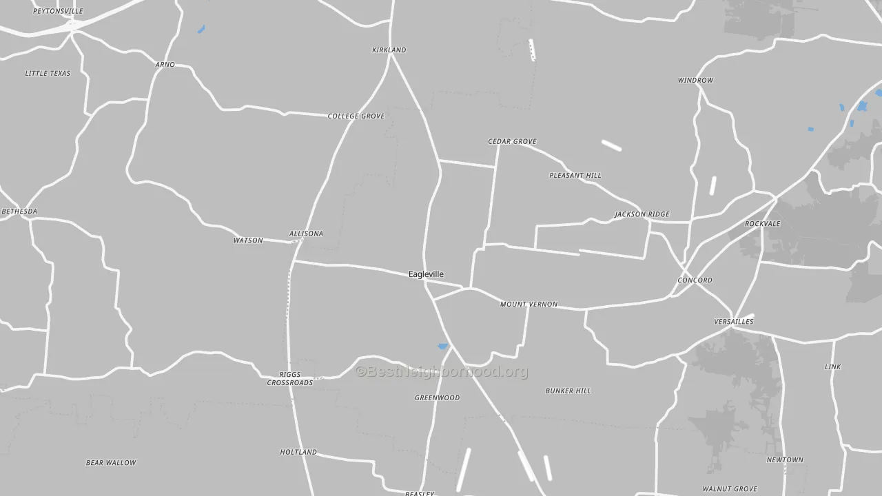 Transit Grade map of Eagleville, TN