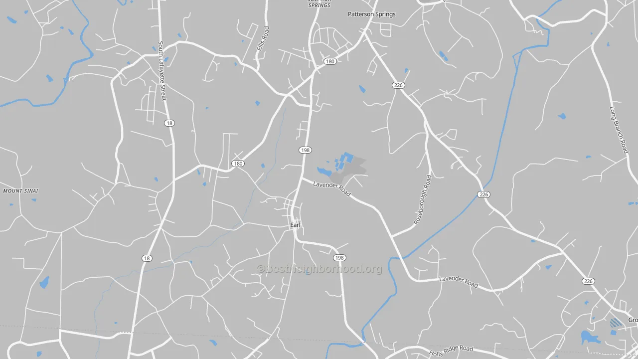 Transit Grade map of Earl, NC
