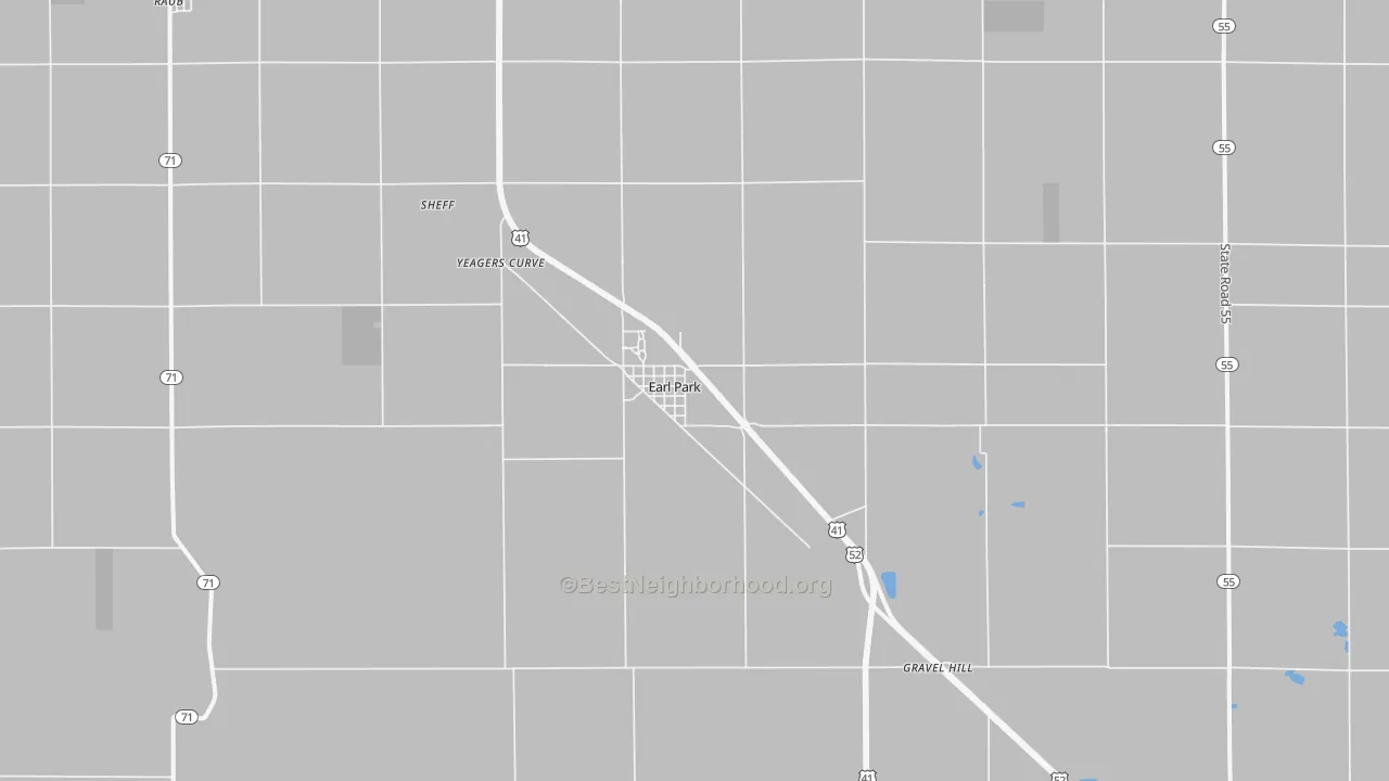 Transit Grade map of Earl Park, IN