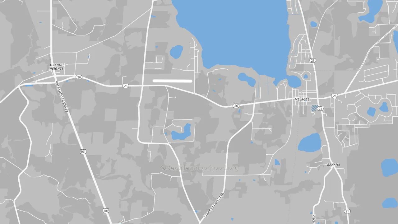 Transit Grade map of Earleton, FL